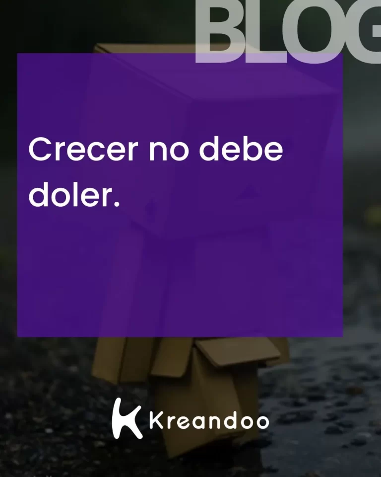 Crecer no debe doler.