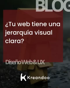 jerarquía visual en diseño web